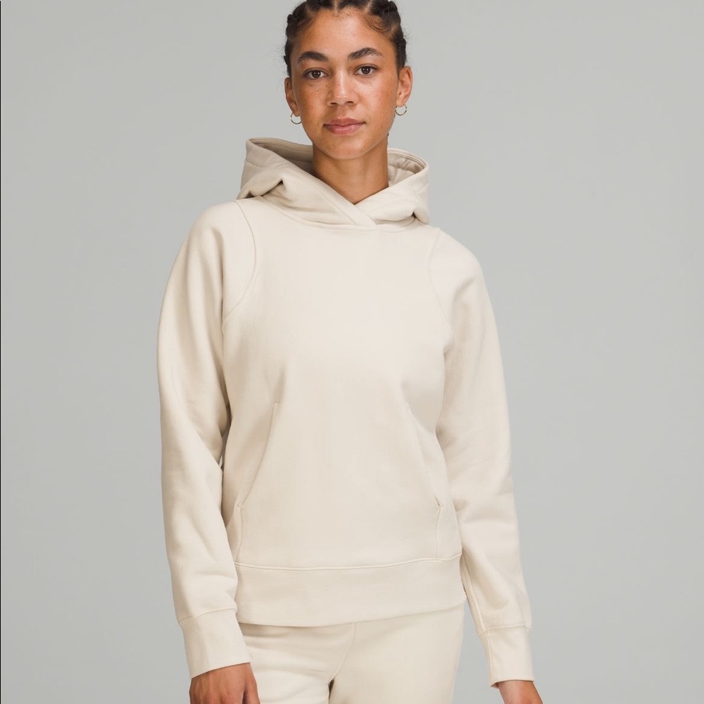 Lululemon Loungeful Hoodie, sz 8, white opal
